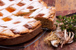 Fresh Cut Of Italian Pastiera