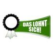 sticker siegel das lohnt sich! 1