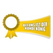 sticker siegel bei uns ist der kunde könig 1