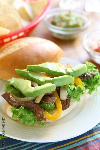 Photo: Mexican Beef Sandwich Mexican Beef Sandwich