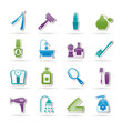 body care and cosmetics icons - vector icon set