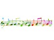 Vektor: colorful music background colorful music background