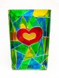 Flower vase with a heart