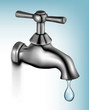 Water tap with drop  Vector illustration