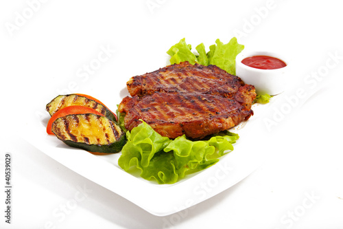 Photo: Meat with vegetables Meat with vegetables