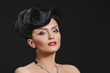 brunette quiff