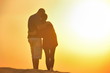 couple enjoying the sunset