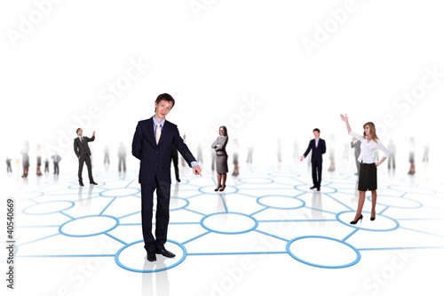 Illustration: Model of social network Model of social network