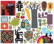 Mix of different vector images and icons. vol.47