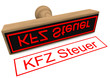 Stempel "KFZ Steuer"