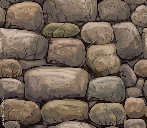 Vector: Vector seamless texture of stones in brown colors. Vector seamless texture of stones in brown colors.