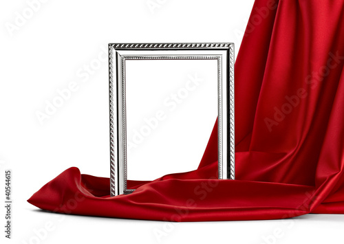 Photo: wooden frame and silk cover wooden frame and silk cover