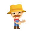 funny cartoon farmer