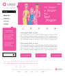 Pink Website-Templates für Frauen