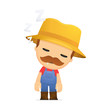 funny cartoon farmer