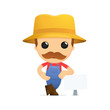 funny cartoon farmer