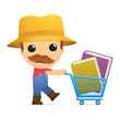 funny cartoon farmer
