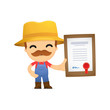 funny cartoon farmer