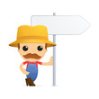 funny cartoon farmer