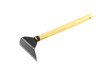 Small hoe for gardening on white background. Small hoe for gardening on white background.