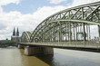 city views of cologne cathedral and railway bridge over the Rhin city views of cologne cathedral and railway bridge over the Rhin