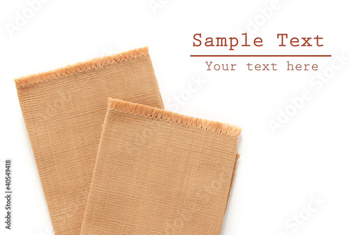 Photo: brown cotton isolated on white background brown cotton isolated on white background
