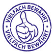 stempel daumen hoch vielfach bewährt