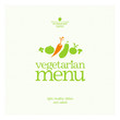Restaurant Vegetarian Menu Card Design template