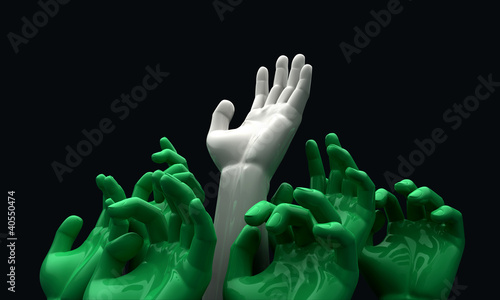 Illustration: Hands Reaching Skyward Hands Reaching Skyward