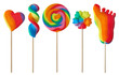 Colorful lollipops