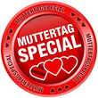 Button Muttertagspecial Herzen rot