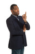 Portrait african man on white background Portrait african man on white background