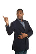 Portrait african man on white background Portrait african man on white background