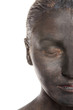 half the women in white black make-up half the women in white black make-up