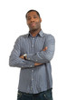 Portrait african man on white background Portrait african man on white background
