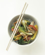 Chicken and Vegetable Stir Fry Over Rice