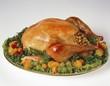 Stuffed roast turkey