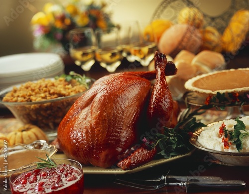 Photo: Thanksgiving Turkey with Sides and Desserts Thanksgiving Turkey with Sides and Desserts