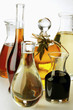 Various types of oil and balsamic vinegar