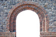 Mauerrundbogen, weiss