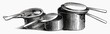 Various old pots and pans (illustration)