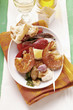 Plate of appetisers with assorted tapas