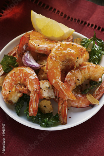 Photo: Barbecued shrimps Barbecued shrimps