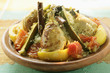 Couscous with chicken, courgettes, tomatoes, lemons & cinnamon