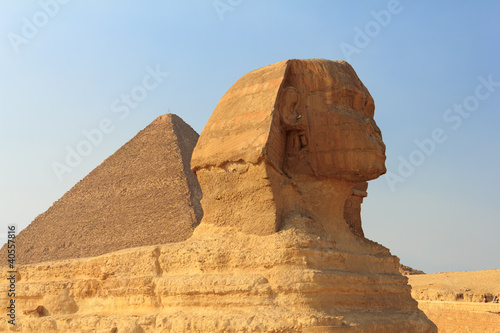Photo: The Sphinx and the Great Pyramid, Egypt The Sphinx and the Great Pyramid, Egypt