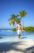 Sexy Man standing at an Infinity Pool (Maldives / Malediven)