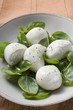 Mozzarella with basil
