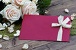 Brief mit Rosen