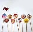Home-made lollipop biscuits