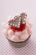 An elaborately decorated chocolate (close-up)